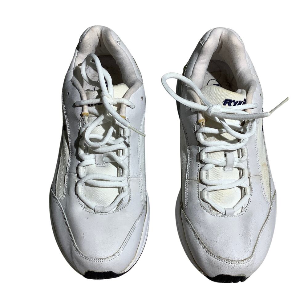 Ryka White Leather Walking Sneakers Women’s 11W — Athletic, Classic, Comfort